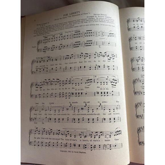 The David Bispham Song Book 1920 Hardcover Mixed Voices Choral Selections & Misc - Picture 9 of 16